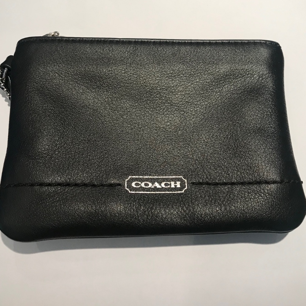 Black Coach Wristlet Purse
